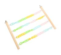 ifundom Sugar Glider Climbing Swing for Hamster and Small Pets with Sturdy Wood and Abs Materials, Stylish Cage Decoration, Climbing Activity for Pet Enrichment