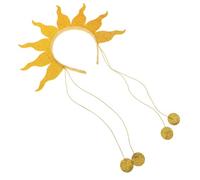 ifundom Sun Flames Headband Sparkling Fire Design for Women Beaded Flame Headpiece for Halloween Costumes and Dress-up Parties