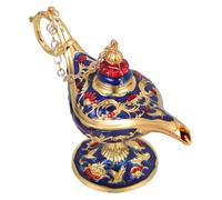 ifundom Table Decoration Banquet Zinc Alloy Handle Adornment Desktop Model Decor Light Timeless Style Excellent Texture Wear Resistance Blue for Personal Home Use and Holiday Parties
