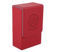 ifundom Tarot Card Holder Box Easy to Open and Close Pu Leather with Lint Interior Portable Storage Container for Tarot Cards and Small Items for Travel and Home Use