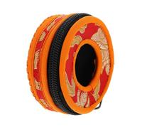 ifundom Temple Bell Bag Handcrafted Embroidered Brocade Bell Storage Case Diameter 7.5cm Small Size Elegant Container Suitable for Buddhist and Tibetan Rituals