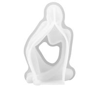 ifundom Thinker Portrait for Candle Making Candle Mold Flexible Silicone Practical 2D Meditative Human Figure Mold and Soap Crafting for Handicrafts and Beginners