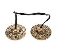 ifundom Tibet Sound Cymbals Meditation Musical Instruments Tingsha Bells Brass Meditation Chimes Relaxation Tai Chi Buddhist Mindfulness Style
