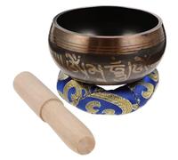 ifundom Tibetan Singing Bowl Yoga Meditation Decorative Buddha Mallet Zen Decorative Singing