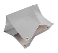 ifundom Tissue Box Holder Tissue Cover Pu Leather Rectangular with Easy Refilling and Multipurpose Use, Sl rey Minimalist Elegant Design for Bathroom and Countertop for Vanity