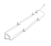ifundom Titanium Steel Ankle Bracelet Foot Chain Women’s Multilayer O-link Slim Ankle Jewelry Fashion Foot Decor Stainless Color for Summer Wear