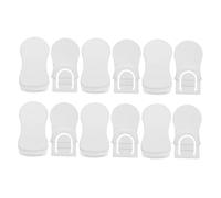 ifundom Toddler Cupboard Locks 6pcs Baby Proofing Latch Child Safety Cabinet Locks for Babies and Kids White Plastic to Prevent Fingers Being Pinched on Doors and Bookshelves