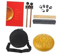 ifundom Tongue Drum Notes Ethereal Drums Drumstick Holder Portable for Sound Healing Gold