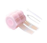 ifundom Traceless Double Eyelid Tapes with Fork Tweezer, Easy to Use Pink Fiber Eye Patches, Suitable for Most Skin Types, 600 Pieces for Salon and Home Use