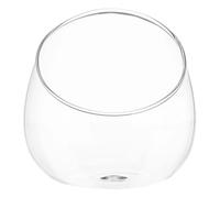 ifundom Transparent Glass Terrarium Succulent Vase with Mouth for Micro Landscape Ecological Bottle Elegant Desktop Plant Container for Home Office Decor Gift for Nature Lovers