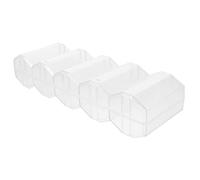 ifundom Transparent Poker Chip Case Large Capacity Card Storage Box Portable Holder for Multi Use Chips with Compartment Design Suitable for Game Night and Tournament