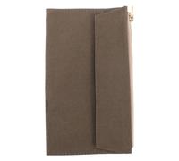 ifundom Travel Notebook Journal Pouch Zippered Organizer Case in Olive Green - Small Pocket Sleeve for Notebooks, Planners, and Journals - Travel Folder Storage for Field Notes and Office