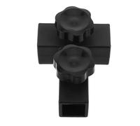 ifundom Triple Grooming Clamp Plastic Iron Fastener T-Shaped Three-Way Connector Black for 19mm 3/4in and 22mm 7/8in Tubes for Pet Grooming Table Arm and Home or Professional Use