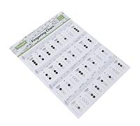 ifundom Trumpet Chord Chart Poster with Creative Design for Beginners Practice Chart on Coated Paper, Easy to Read Fingering Guide, Good Visual Effect Random Color for Student Trumpet