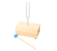 ifundom Tuning Fork with Hammer Wooden Box for Acoustic Experiments Aluminum Alloy Vibration Instrument for Education and Sound Therapy