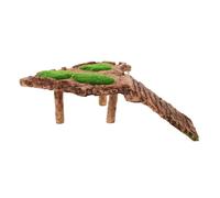 ifundom Turtle Tank Basking Platform Lightweight Resin Climbing Rock for Reptiles Convenient Decoration for Fish Tanks Terrariums Durable Deform Resistant Turtle Shelter
