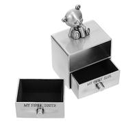 ifundom Type Tooth Storage Box for Deciduous Teeth as Keepsake Box for Boy Girl's Memories