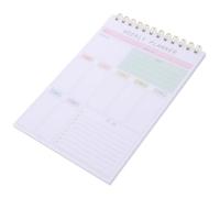 ifundom Undated Weekly Planner Notebook Effective Task Management with 104 Pages A5 Size and Elegant Design Assorted Colour Paper and Sturdy Steel Wire Binding for Home on The Go Use