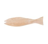 ifundom Unfinished Wooden Fish Decor for School Craft Classes and Home Decor, Handmade DIY Mediterranean Style Wooden Fish Ornament to Encourage Creativity and Skills, Khaki Colour