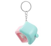 ifundom Unicorn House Keychain with LED Light and Music Pink Pendant Mini Torch for Bag Charm Creative Handbag Accessory