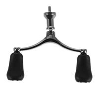 ifundom Universal Fishing Reel Handle Double Rocker Arm Power Crank Knob Replacement for Baitcasting and Spinning Reels, Sturdy Fishing Rod Handle Grip for Pier and Boat Trolling
