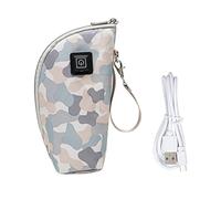 ifundom USB Milk Bottle Warmer Sleeve Portable Feeding Bottle Cover with Zipper Closure for Easy Carrying for Home Travel Car Use Compact Design for Outdoor Adventures