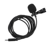 ifundom USB Type-C Lavalier Microphone Built-in Clip and Independent Headphone Support for Mobile Phone and Camera Recording Omnidirectional Lapel Mic for Vlog Podcasting Streaming
