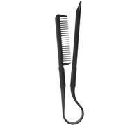 ifundom V-shaped Straightener Comb Hair Straightening Comb Plastic Foldable Easy to Hold Well Designed Practical Hair Styling Tool for Home and Salon Use