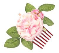 ifundom Versatile Decorative Hair Combs for Women Cloth Flowers and Plastic Seven-tooth Side Comb Design Hair Accessories for Wedding Guests