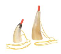 ifundom Viking Ox Horn Trumpet Toy for Kids 2PCS Musical Instrument Party Noise Maker Game Cheering Horn for Festivals and Outdoor Events Random Color
