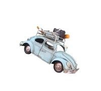 ifundom Vintage Blue Iron Car Model Table Ornament for Home and Office Decoration with Unique Plating Technology, Creative Desktop Adornment Suitable and Enthusiasts