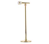 ifundom Vintage Copper Microphone Model Adjustable Miniature Music Ornament for Home Decor Distinctive Retro Style Musical Instrument Display for Vintage Charm