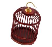 ifundom Vintage Hanging Wooden Bird Cage Decor with Secure Door Spacious Multi Pet Habitat for Small Birds Hamsters Crickets Versatile Ornamental Cage for Budgie Parrot and Small Animal