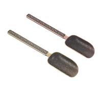 ifundom Vintage Metal Tea Scoop Elegant Design 2pcs for Loose Leaf Tea with Artistic Cloud Patterns Versatile Usage and Brewing