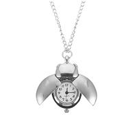 ifundom Vintage Pocket Watch Mechanical with Beetle Designed Zinc Alloy Case and Quartz Movement, Gorgeous Retro Hanging Watch for Practical Decoration and Decorative Effect