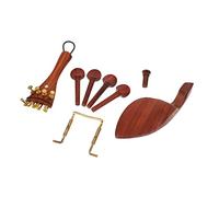 ifundom Violin Shoulder Rest and Tailpiece Set of 5 Wood Craft Violin Accessories for Violinists