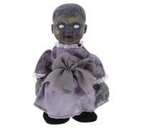 ifundom Voice-Activated Walking Glowing Halloween Doll Scary Induction Haunted House Decoration for Party Scene Layout without Battery