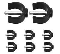 ifundom Walking Stick Clamps with Easy Installation, Fits 22mm Diameter Round Pipe 8pcs C-Shaped Replacement Secure Clamp Design for Crutch Parts and Disability Aids Suitable