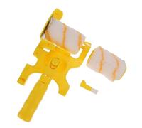 ifundom Wall Paint Brush Roller Set, 1 Set with Long Handle, 2 Rollers and 2 Soft Brushes for Edging, Trimming and Walls, Light Weight Plastic Painting Tool for Beginners