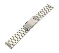 ifundom Watch Band Strap and 2pcs Spring Bars Stainless Steel 24mm with Solid Links and Straight End, Sturdy Replacement Bracelet with Foldover Clasp for Men’s Watches