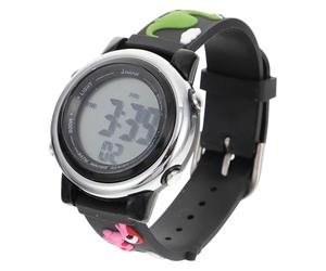 ifundom Waterproof Digital Watch for Boys with Cartoon Dinosaur Pattern, Lightweight Plastic and Stainless Steel Construction, Teaching Tool and Casual Outdoor Wristwatch for Children