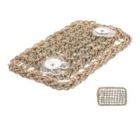 ifundom Wear-resistant Chewable Bunny Made from Natural Edible Aquatic Plant Material Fixing Accessories for Hamsters and Small Pets in Indoor Pet Cage