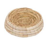 ifundom Wear-resistant Plastic Breeding Nest for Birds and Small Pets Not Easy to Break Beige Woven Design Suitable for Sleep and Breed to 2 Kg Random Color