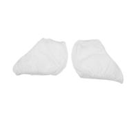 ifundom White Stretch Velvet Figure Skate Boot Covers for Warm Protective Sleeves for Adult Ice and Roller Skates Flexible Anti-scuff Guards for Practice and Training