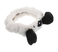 ifundom Winter Fuzzy Plush Steering Wheel Cover Soft Anti-slip Car Interior Protector with Cute Cartoon Panda Design for Comfortable Warm Driving and Scratch Prevention