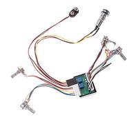 ifundom Wiring Harness Plastic and Metal Construction Circuit Equalizer 3-band Preamp with Master Volume and Tone Controls for Electric Guitar and Bass Guitar Suitable for Active