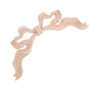 ifundom Wood Carved Corner Onlay Bow-Knot Wall Hanging Decor Solid Wood Unpainted Applique for Dresser Cabinet Furniture DIY Home Decoration