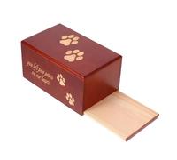 ifundom Wood Pet Urn for Cat Ashes Elegant Wooden Cremation Memorial Casket for Dogs and Cats Durable and Safe Pet Ashes Holder for Honoring