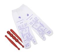 ifundom Wooden Acupressure Massage Stick Set - Manual Acupuncture Point Massager with Small Cylinder, Double-Ended, and Gourd-Shaped Sticks - Handheld Therapy Tools for Facial