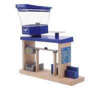 ifundom Wooden Airplane Station for Educational Role Play Accessory with Interactive Airport Track Enhances Motor Skills and Logical Thinking Preschool Pretend Play Set